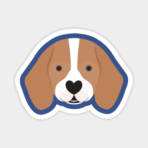 Beagle puppy Magnet by creativemonsoon