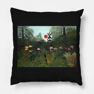 Jungle with Setting Sun, 1910 Pillow