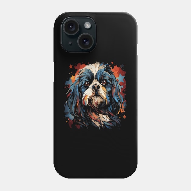 Patriotic Shih Tzu Phone Case by JH Mart