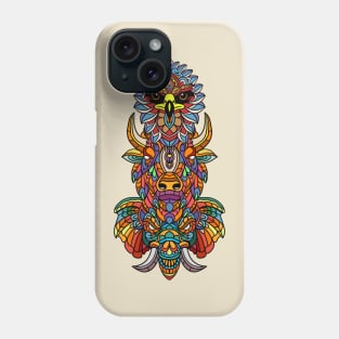 Multicolored Totem Pole Phone Case