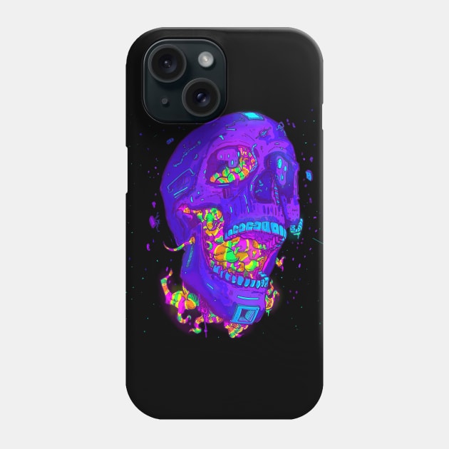 Tokebi's Skull Virus Scifi Phone Case by TOKEBI