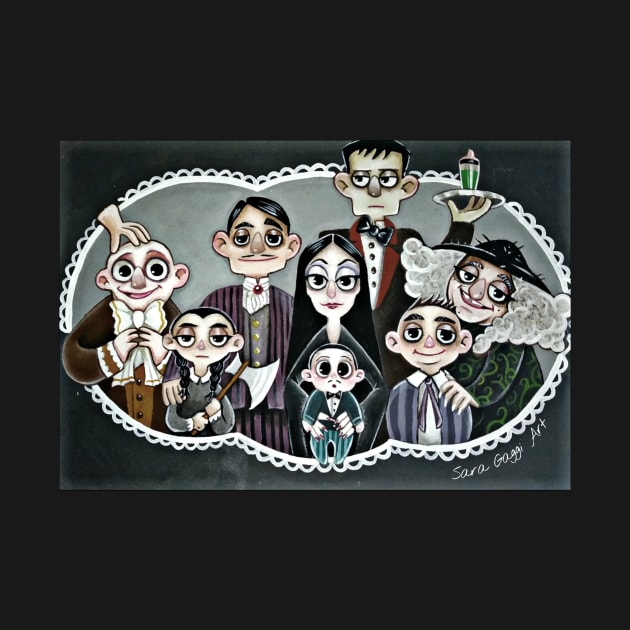 Addams family by SaraGaggiArt