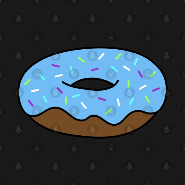 Blue Donut with Sprinkles by designminds1