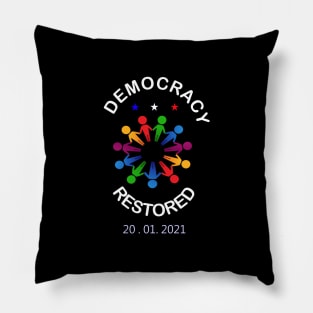 Democracy restored, Biden Harris 2021 Inauguration Shirt, Inauguration Day Pillow