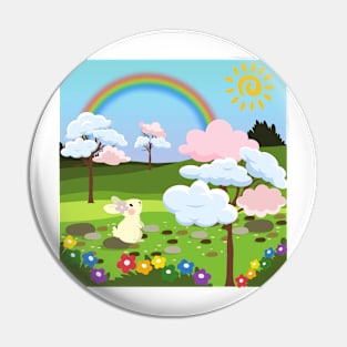 Bunny and cloud trees Pin