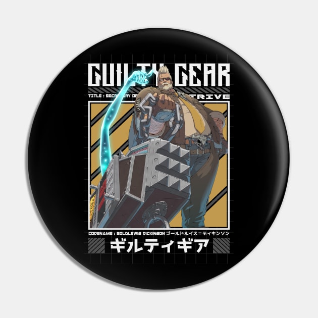 Goldlewis - Guilty Gear Strive Pin by Arestration