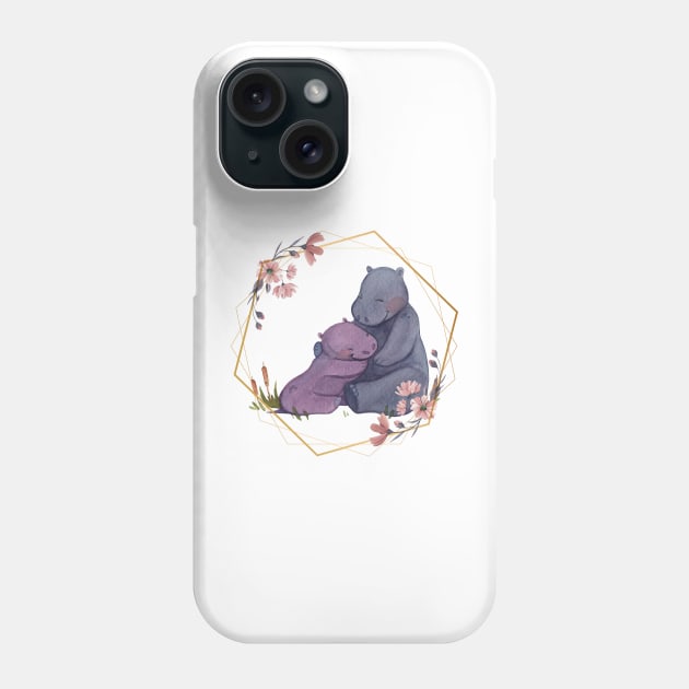 Hippynest Hippo Phone Case by NICHE&NICHE