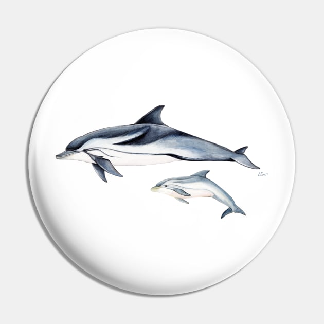 Striped dolphin Pin by chloeyzoard