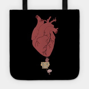 Cute anatomical heart design Tote