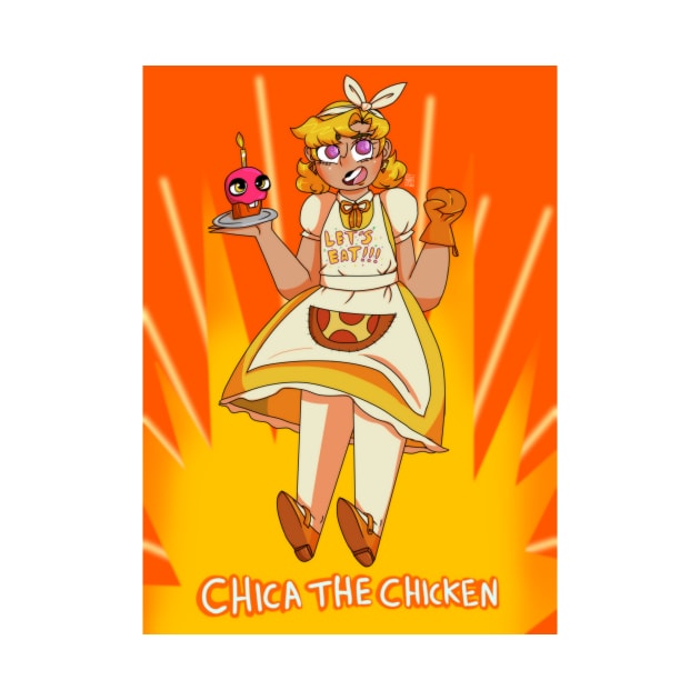 Chica The Chicken Gijinka by spaceagebarbie