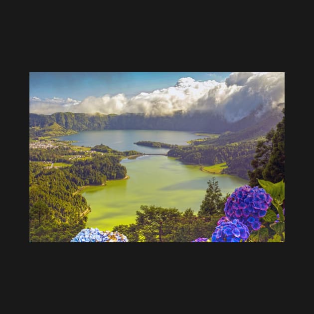 Sete Cidades green and blue lakes in the Azores, Portugal by Itsgrimupnorth