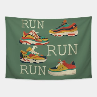 Sneakers run print 2 Tapestry