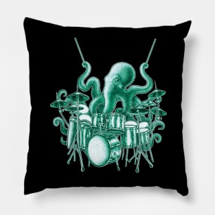 Octopus playing drums Pillow