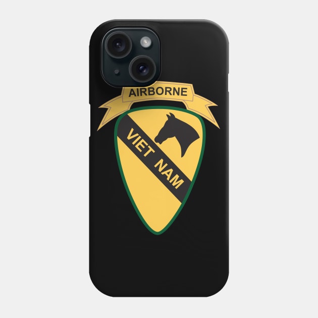 1st Cavalry Division SSI w Airborne Tab wo Txt X 300 Phone Case by twix123844