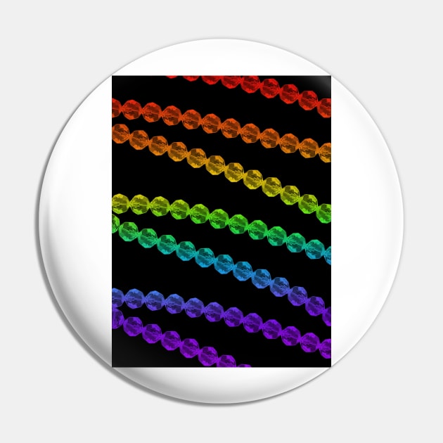 Rainbow beads Pin by tothemoons