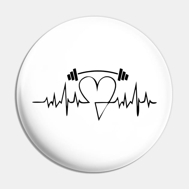 Gym heartbeat Pin by Sport Siberia