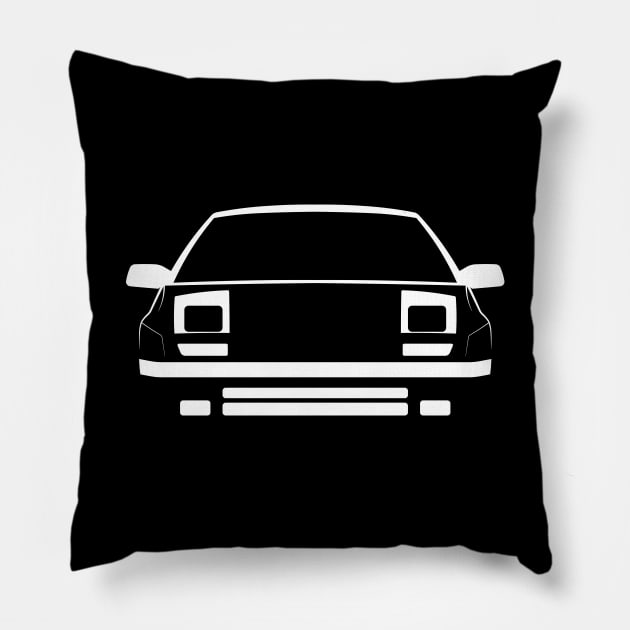 Mazda RX-7 (FC) Face Pillow by Car-Silhouettes