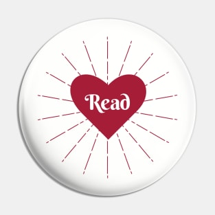 Read Heart - Red Pin