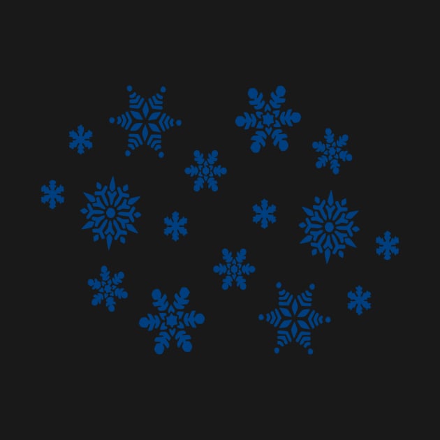 Blue Snowflakes by greenoriginals