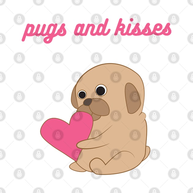 Pugs and Kisses pet design by sj_arts