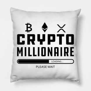 Crypto Millionaire Loading... Pillow