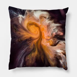 Nebula acrylic painting Pillow