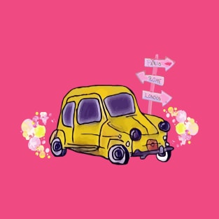 Cartoon Car (Fiat 600) T-Shirt