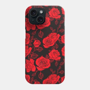 flower texture seamless pattern free Phone Case