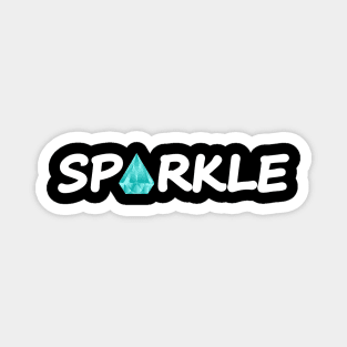 Sparkle typography design Magnet