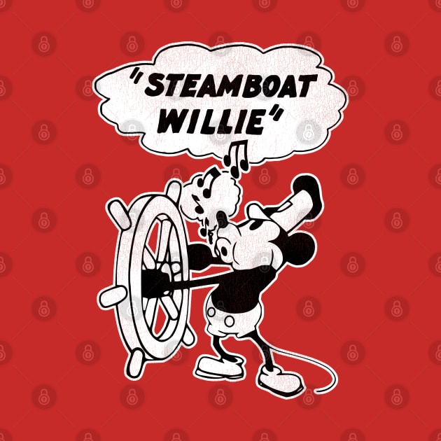 Steamboat Willie by darklordpug