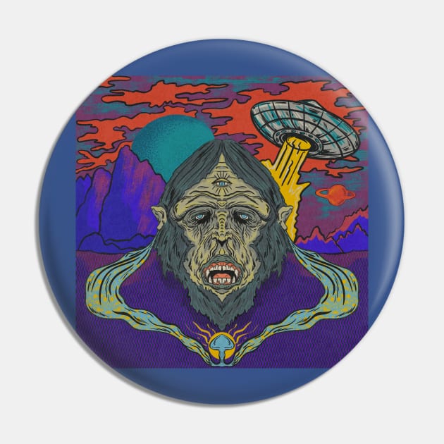 Stoned Ape Pin by Cottage 13 Designs