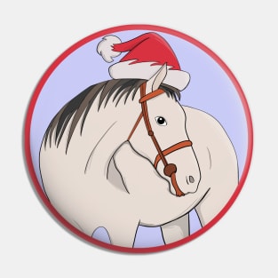 Merry Christmas Horse Pin