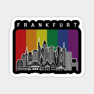 Frankfurt LGBT Rainbow Flag Magnet