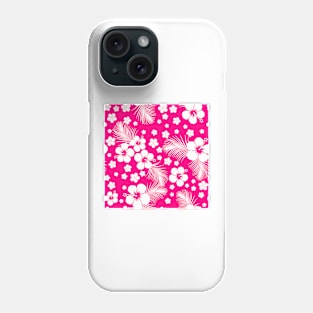 Hawaiian Hibiscus Hot Pink Phone Case