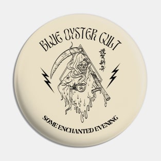 Blue Öyster Cult - Some Enchanted Evening // Skull Coffee Classic Design Fan Art 80s Pin