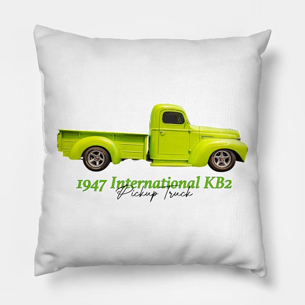 1947 International KB2 Pickup Truck Pillow by Gestalt Imagery