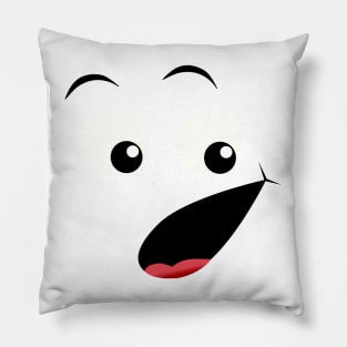 Emoji - surprised face Pillow