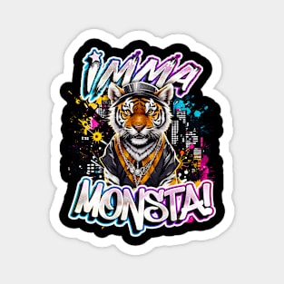 Imma Monsta! TIGER | Blacktee | by Asarteon Magnet