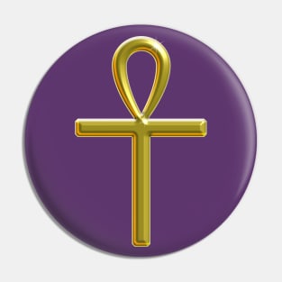 Golden Ankh - Key of Life Pin