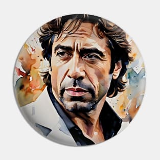 moment with Javier Bardem Pin