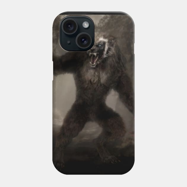 NIGHTSTALKER WEREWOLF Phone Case by Viergacht