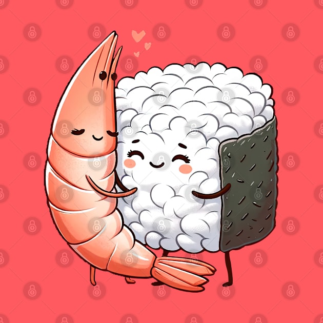 Sushi and Shrimp Hug by VenusAMShop