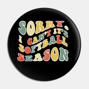 Softball Mom, Sorry Can't Softball Bye Softball Life Sweater Softball Gifts Busy Funny Softball Gift Softball Pin