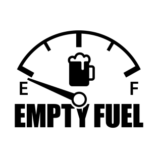 Beer Empty Fuel Gauge (black) T-Shirt