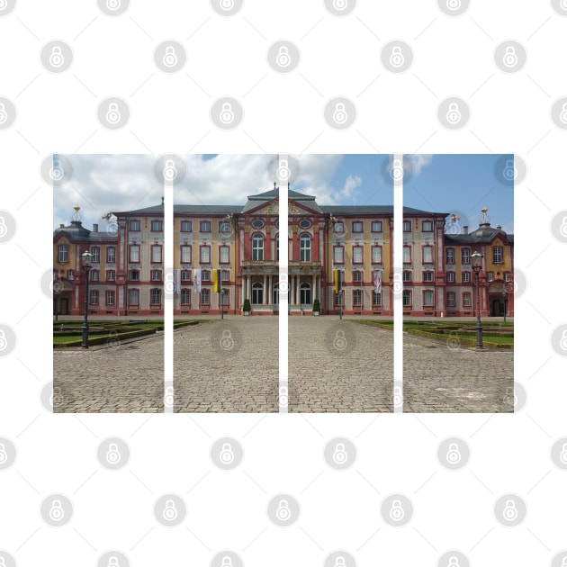 Bruchsal Palace (Schloss Bruchsal), also called the Damiansburg, is a Baroque palace complex located in the Baden-Wurttemberg. A fine Roccoco decoration. Germany by fabbroni-art