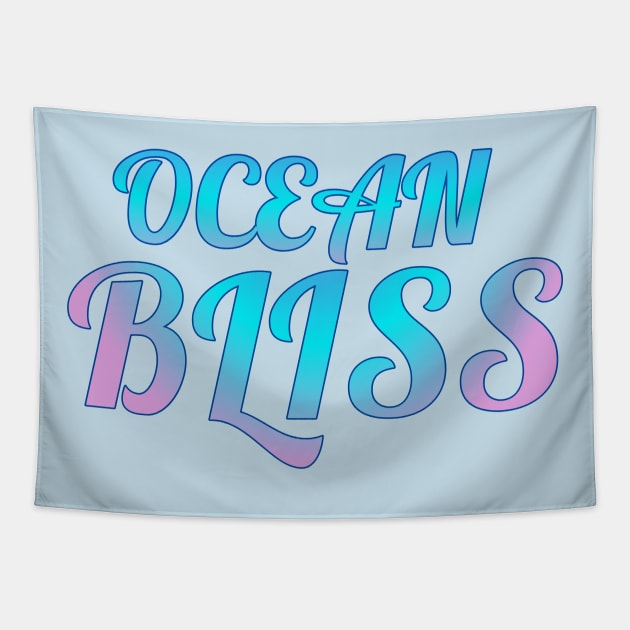 Ocean t-shirt designs Tapestry by Coreoceanart