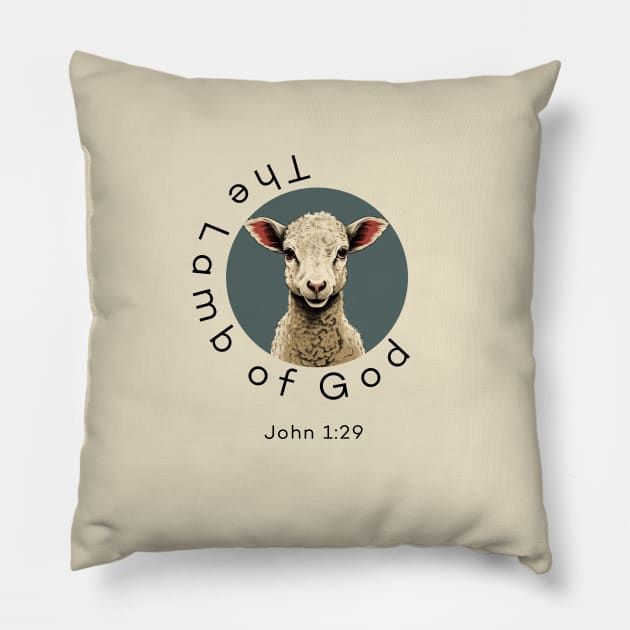 Lamb of God Pillow by Safari Canvas