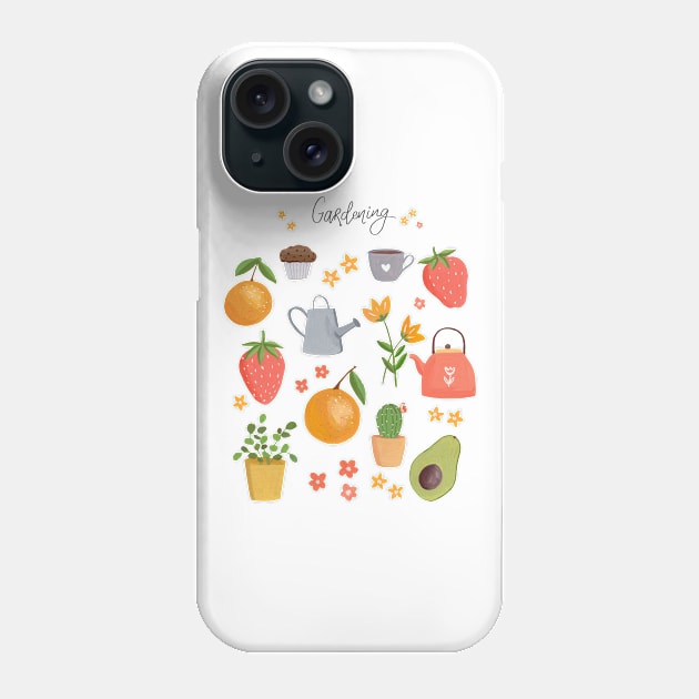 Gardening Art Print Phone Case by Markdisha Designs