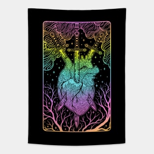 Tarot card - Three Of Swords Tapestry