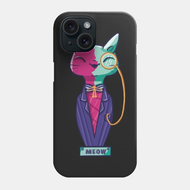 National cat day statuette Phone Case by Xatutik-Art